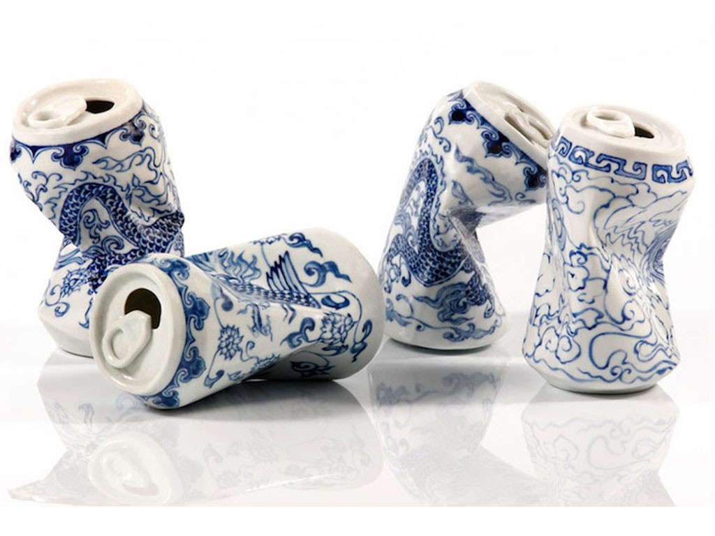 Les canettes en céramique de l&rsquo;artiste Lei Xue, entre tradition et modernité
