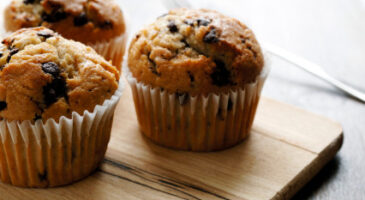 Les muffins aux pépites de chocolat