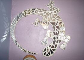 Lézard en mosaïque