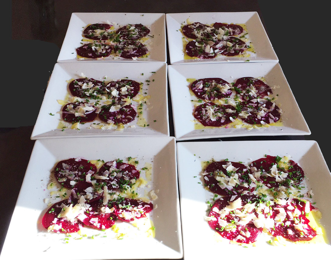 Ma recette simple de carpaccio de betteraves au parmesan