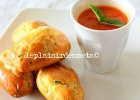 Madeleines au basilic