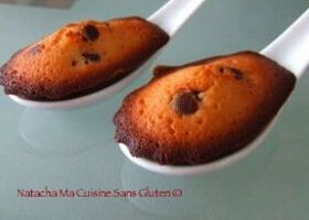 Madeleines aux pépites de chocolat sans gluten