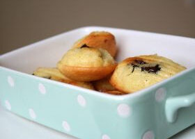 Madeleines fourrées au chocolat