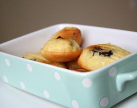 Madeleines fourrées au chocolat