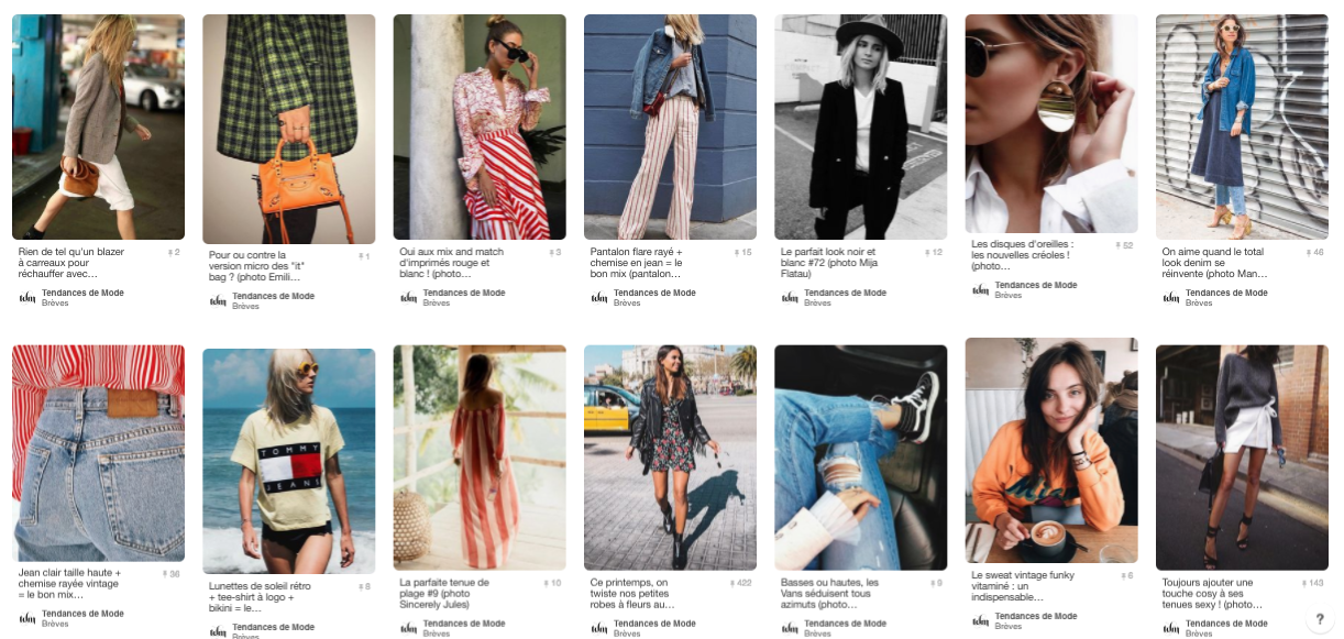 Mes 10 comptes Pinterest Mode préférés