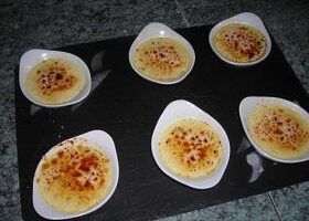 Mini crème brûlée au foie gras