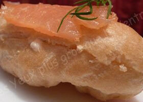 Mini éclairs au saumon