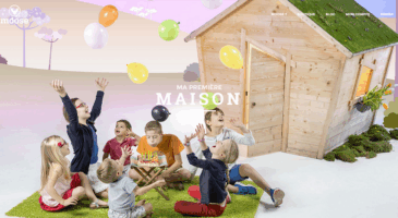 Moose, sa première maison