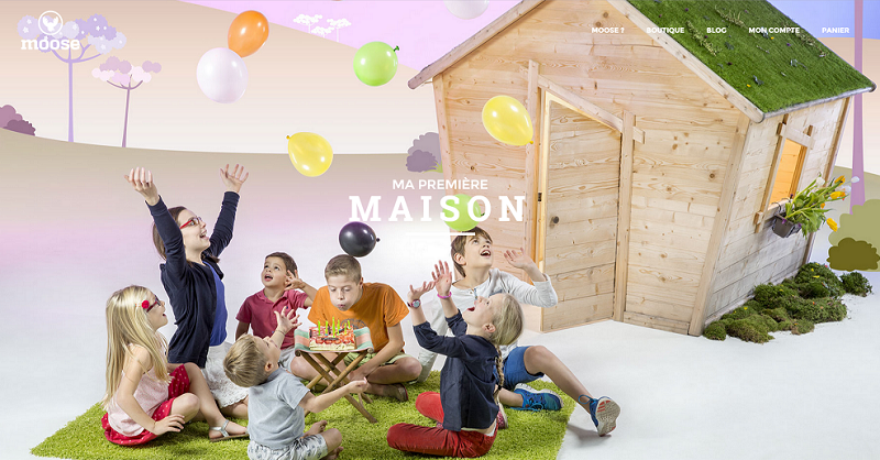 Moose, sa première maison