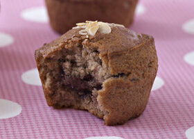 Muffins à la banane au coeur de Nutella