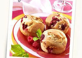 Muffins aux framboises