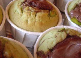 Muffin de la tentation Pistache / Nutella