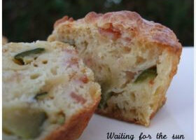 Muffins jambon courgettes et cumin