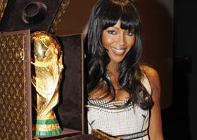 Naomi Campbell, fan de footballeurs