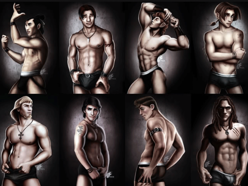 Nos héros Disney en mode très sexy