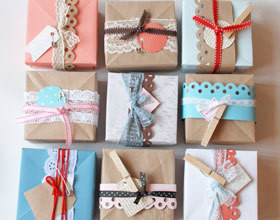Carnet d&rsquo;inspiration : 11 idées pour de jolis paquets de Noël