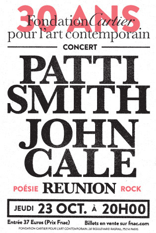 Patti Smith et John Cale en concert à la Fondation Cartier