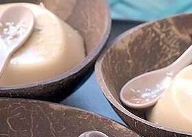 Petits flans d&rsquo;asperges à l&rsquo;orange