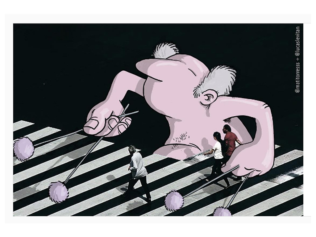 « Photo invasion » : le concept original de l’illustrateur Lucas Levitan sur Instragram