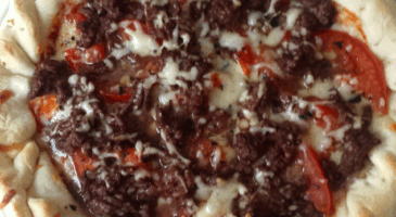 Pizza façon burger