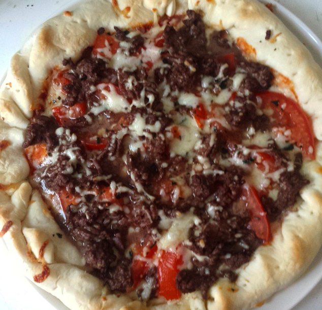Pizza façon burger