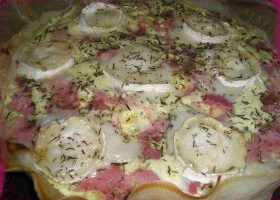 Pizza de feuilles de bricks sucrée/salée