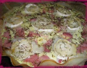 Pizza de feuilles de bricks sucrée/salée