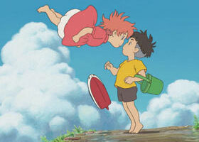 Ponyo sur la falaise