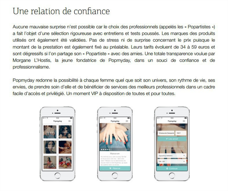 PopMyDay : le Uber de la beauté ?