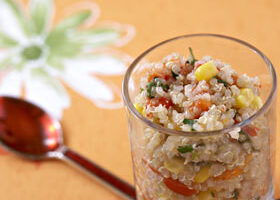 Quinoa aux poivrons et maïs