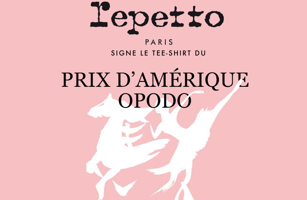 Repetto signe le tee-shirt du Prix d&rsquo;Amérique Opodo pour l&rsquo;association Petits Princes