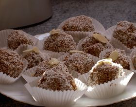 Rochers au lait et coco au coeur fondant de maltesers