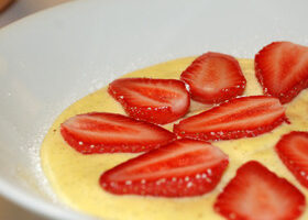 Sabayon aux fraises mara des bois façon Sébastien Gaudard, chef pâtissier