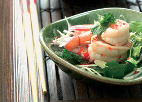 Salade de crevettes à la citronnelle