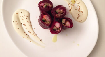 Simple et très très bon : Le maki de betteraves sauce yuzu