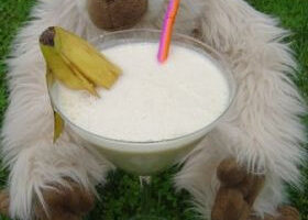 Smoothie « malin comme un singe »  bananna et beurre de cacahuètes