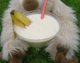 Smoothie « malin comme un singe »  bananna et beurre de cacahuètes