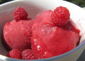 Sorbet à la framboise