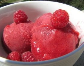 Sorbet à la framboise