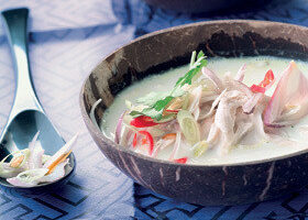 Soupe de poulet au galanga