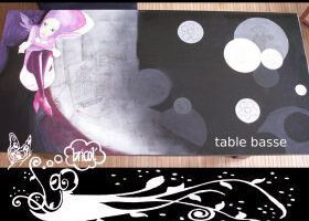 Table basse &lsquo;à la manga&rsquo;