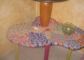 Table basse en mozaique