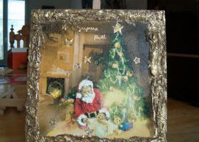 Tableau sc&egrave;ne de no&euml;l