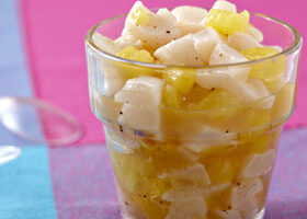 Tartare de noix de Saint-Jacques à l&rsquo;ananas