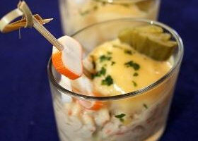 Verrine de tartare de surimi