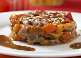 Tartare de thon aux poivrons