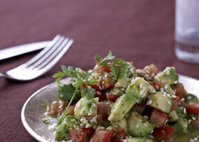 Tartare de tomates et avocats