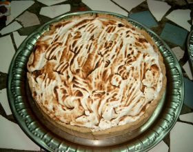 Tarte au citron vert meringuée