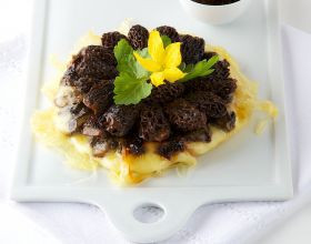 Tatins de Gruyère  France aux morilles