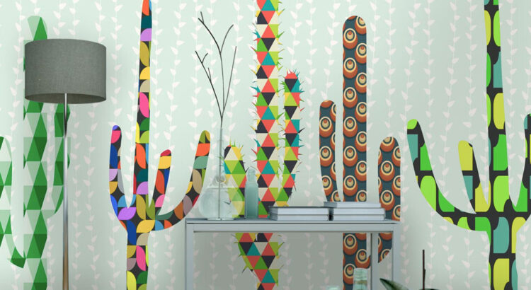 Tendance : sélection de papiers peints Cactus